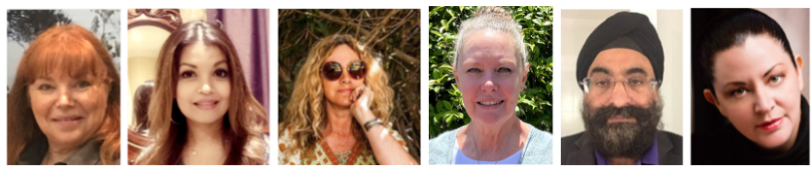 Dianne Correl, Certified Essential Oils Producer, Angela Vrettas, Dr Danica-Lea Larcombe, Michelle Palmer, Param Singh and Emma Leah, Certified Natural Perfumers.